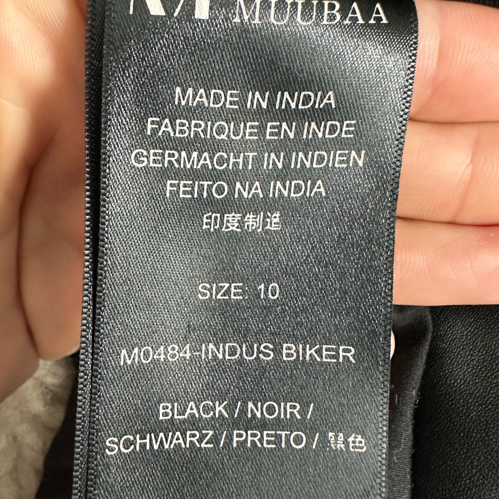 Muubaa Indus leather wired biker jacket - Picture 10 of 10